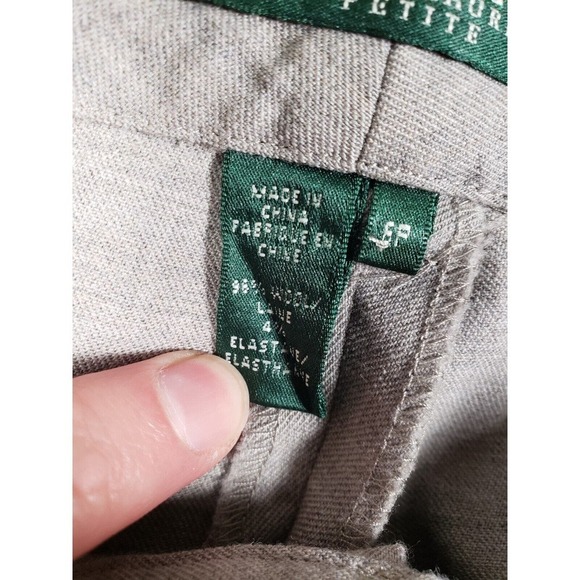 Lauren Ralph Lauren Pants Womens 6p Gray Wool Straight Wide Leg Slash Pockets - Picture 8 of 10